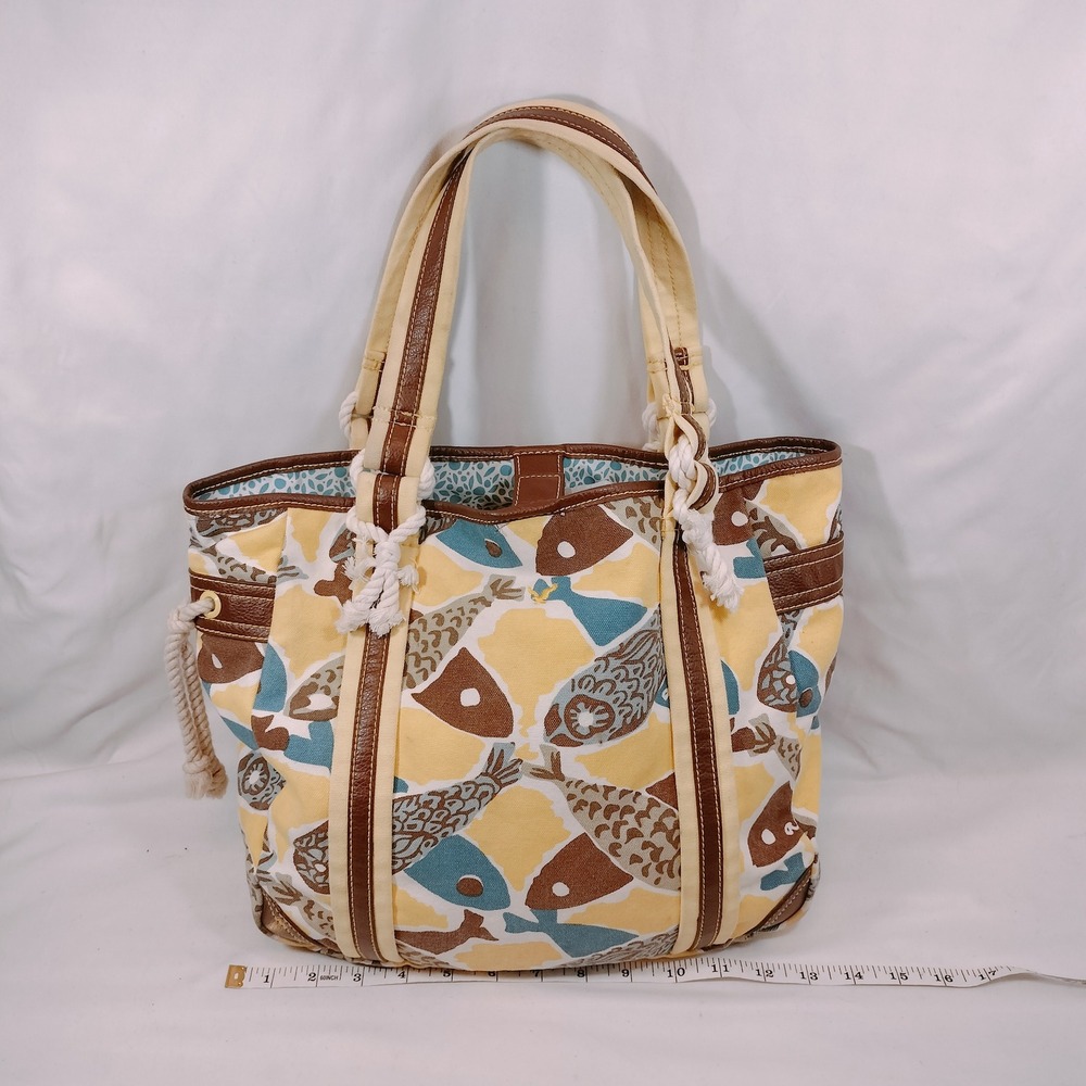 Y2k American Eagle Outfitters Yellow Beach Tote Bag